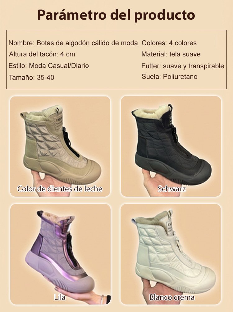 【Forro de puro cachemir】Zapatos casuales de mujer de caña alta en piel suave hechos a mano.