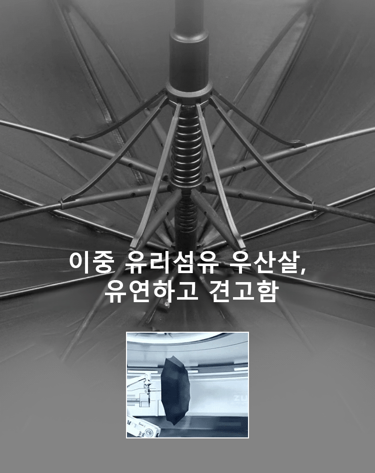 [10급 태풍에 강함] 다기능 청우겸용 우산