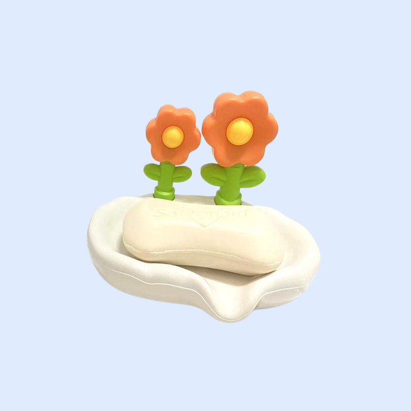 ノンパンチ可愛い花柄石鹸箱