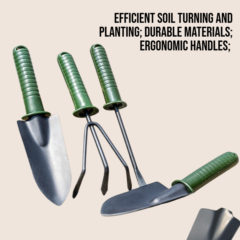 Garden multifunctional soil turning tool shovel set