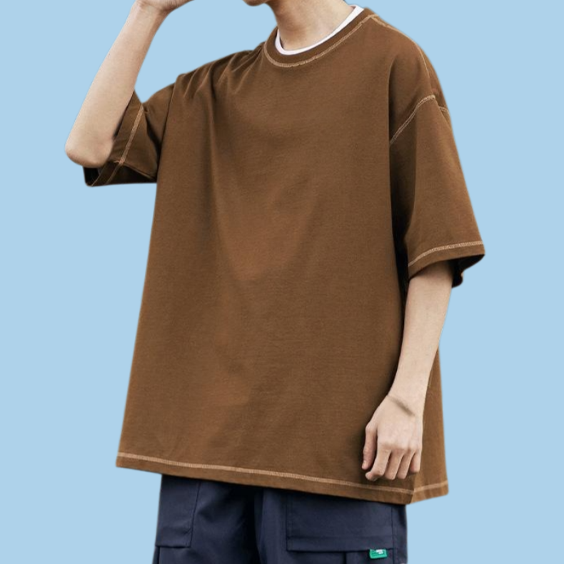 Men's Summer New Cotton Loose Short Sleeves