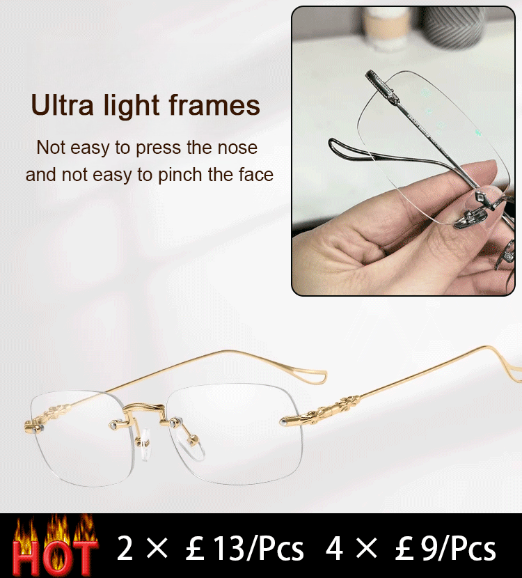 Intelligent varifocal anti-blue light anti-fatigue HD presbyopia glasses