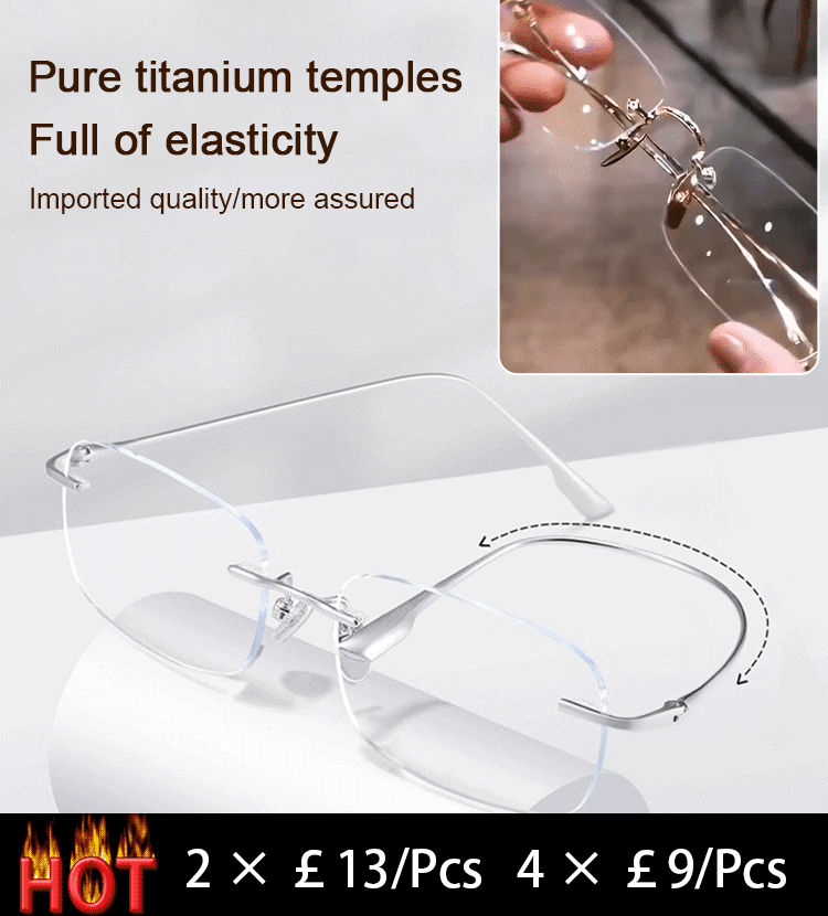 Intelligent varifocal anti-blue light anti-fatigue HD presbyopia glasses