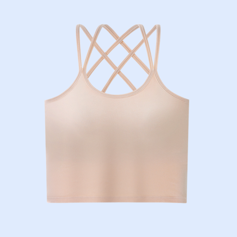 ブラジャーを細くするランジェリーの女性は綿のブラの中のコップを修理した 下着の女性のブラを細くするスリング