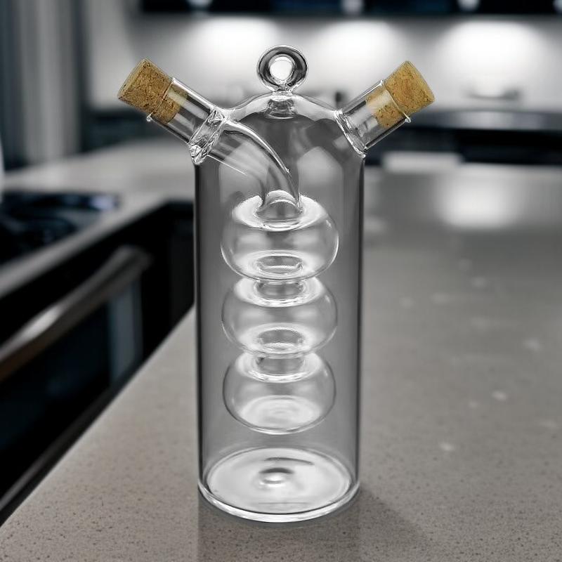 오일 포트로 식용유를 안전하게 저장하는 모습