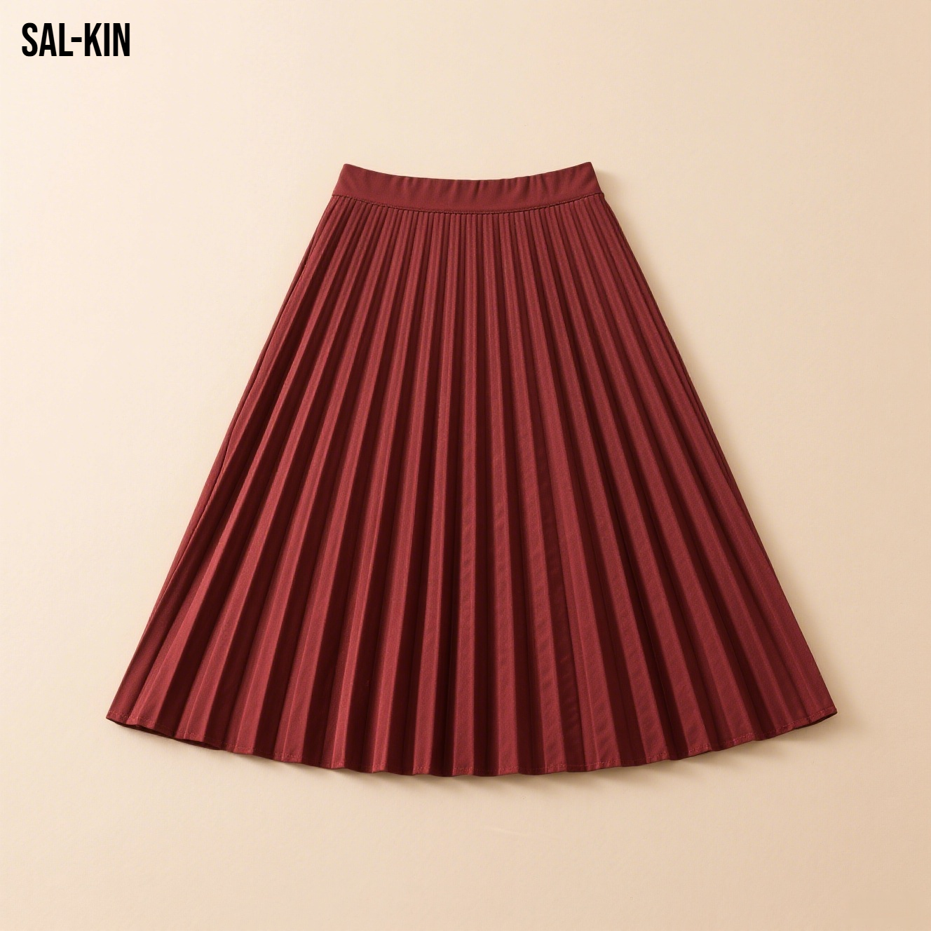 모던 하이웨이스트 슬림 스커트 측면 디테일