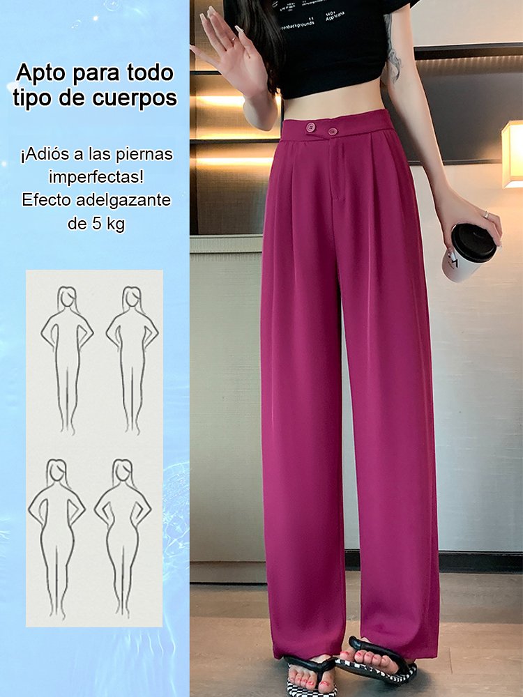 Pantalones anchos y de cintura alta, versátiles y favorecedores para la figura