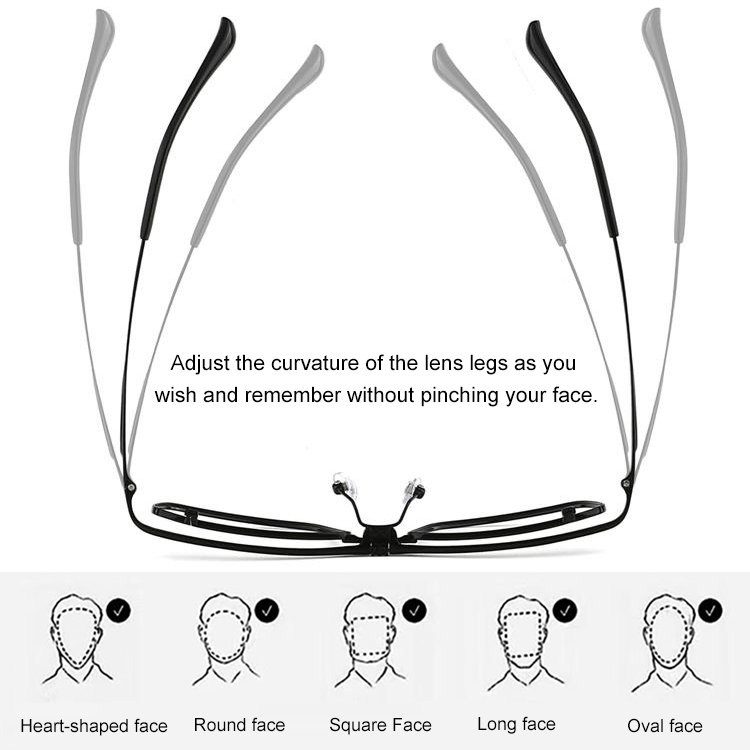 Titanium upper flip presbyopes for near and far use