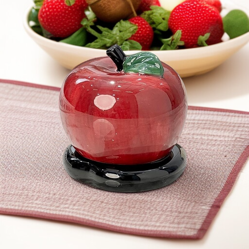 High aesthetic ceramic apple toothpick box