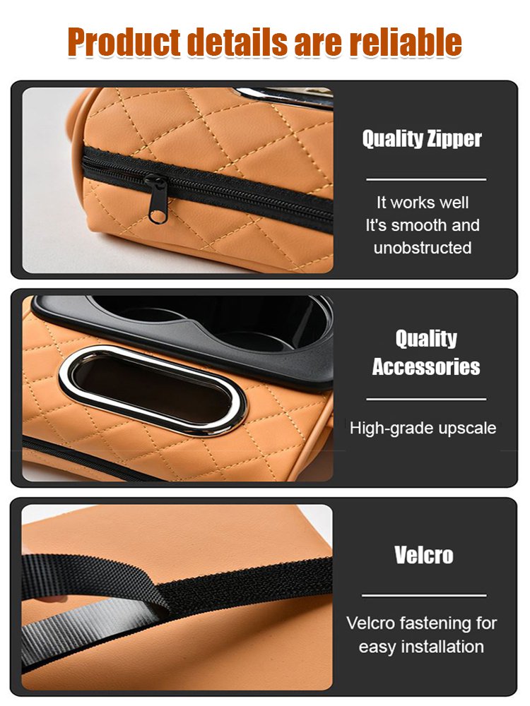 Multifunctional Car Armrest Cushion with Integrated Booster