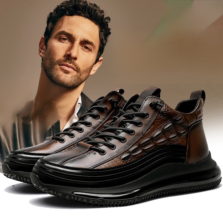 Thick-soled cushioned casual  shoes