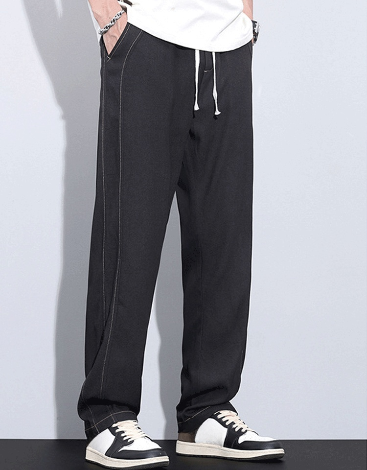  メンズワイドレッグテンセルデニムパンツ