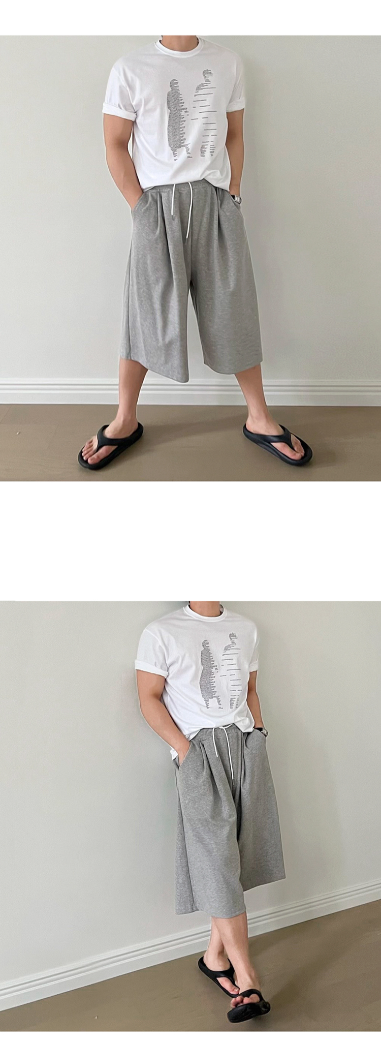 루즈핏 남자 반바지 스타일링