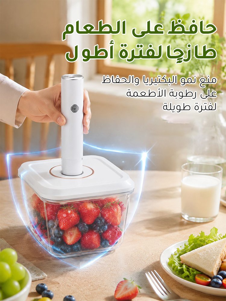 آلة غلق الطعام اللاسلكي بتفريغ الهواء بتصميم محمول 