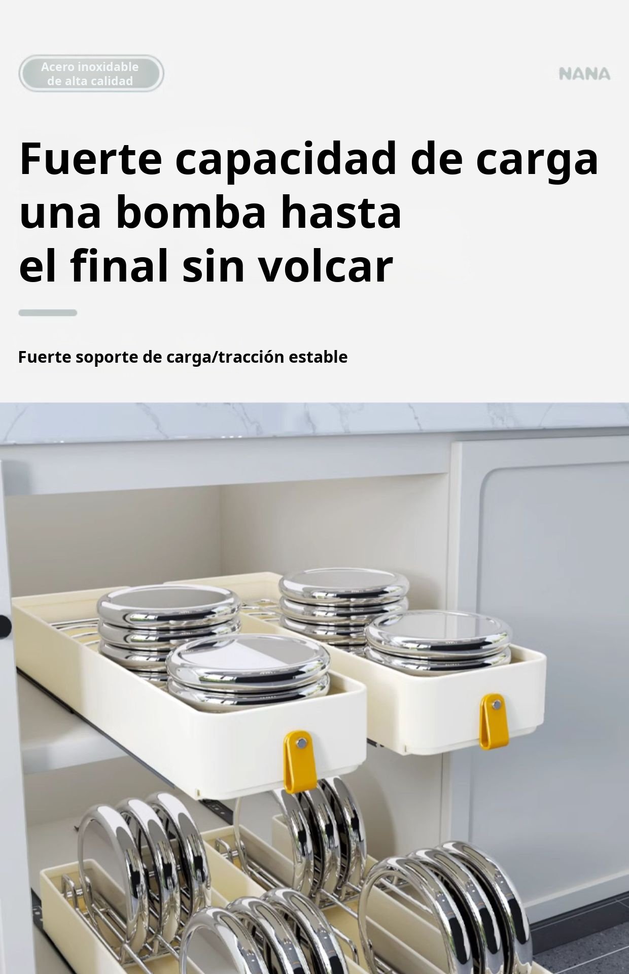 Armario estrecho de cocina, fácil de instalar y usar