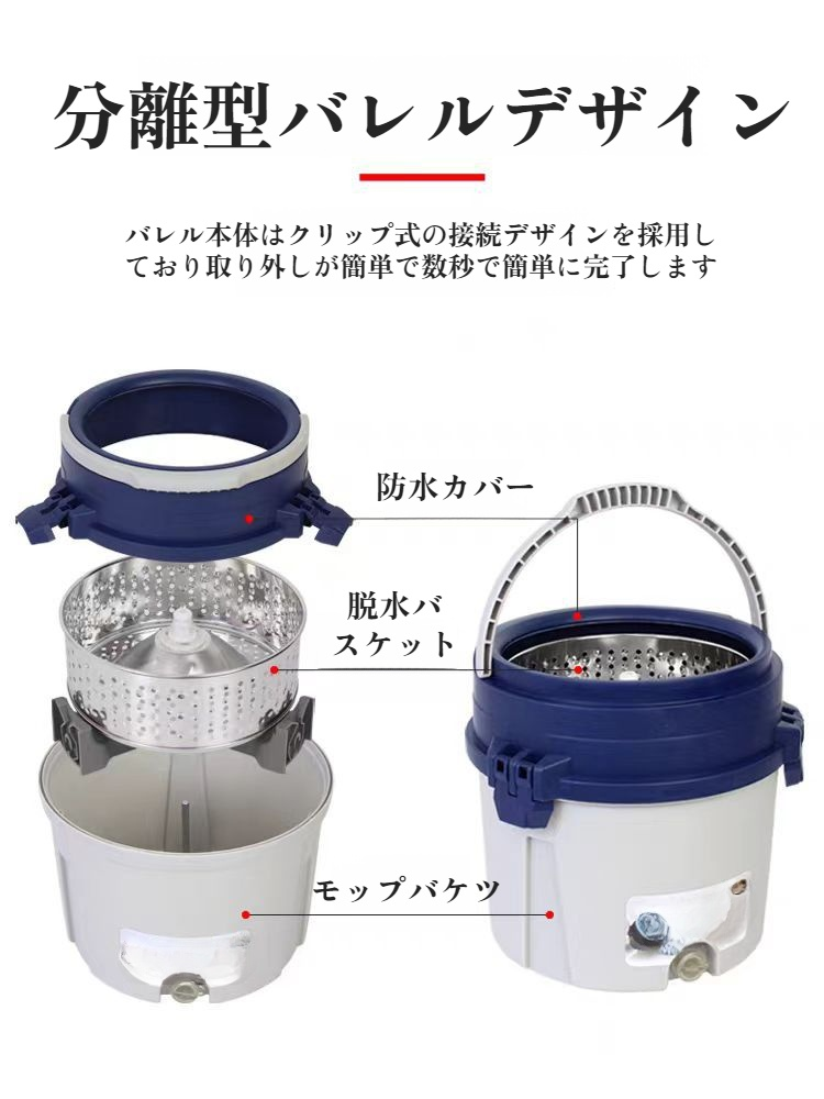 手洗い不要の回転モップ使用シーン