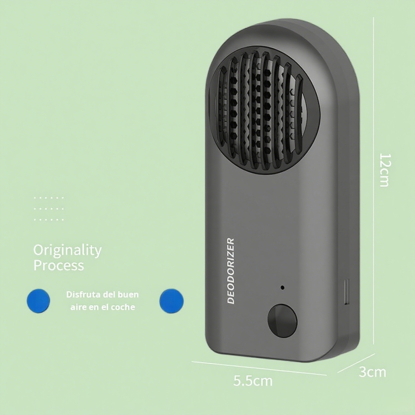 Purificador de aire para automóvil y mini desodorizador para baño