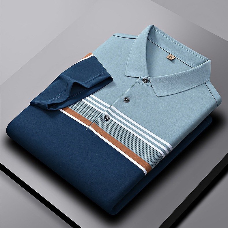 남성용 여름 신상 비즈니스 반팔 폴로 셔츠 