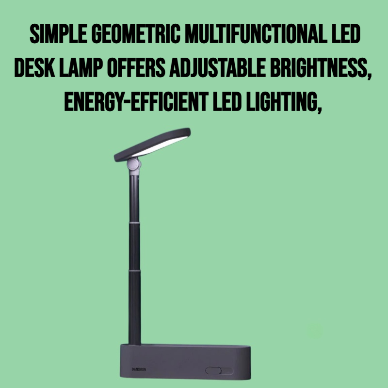 Simple geometric multifunctional LED desk lamp