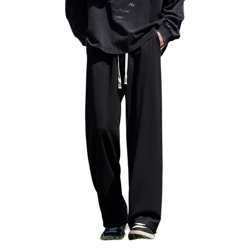 Fashionable lowkey style loosefitting pants casual pants Slimming body proportions Show off your bod