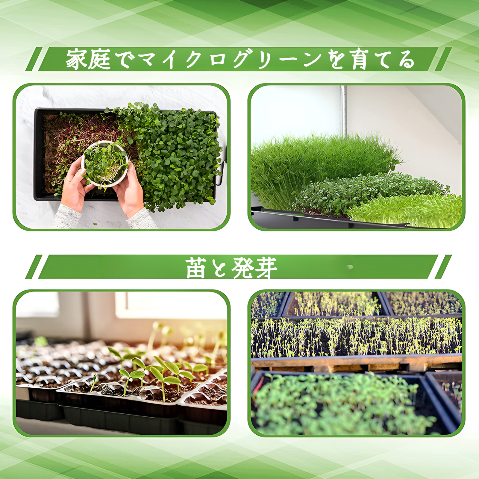 植物成長キット マイクログリーンとウィートグラス用の水耕ジュート植物成長マット