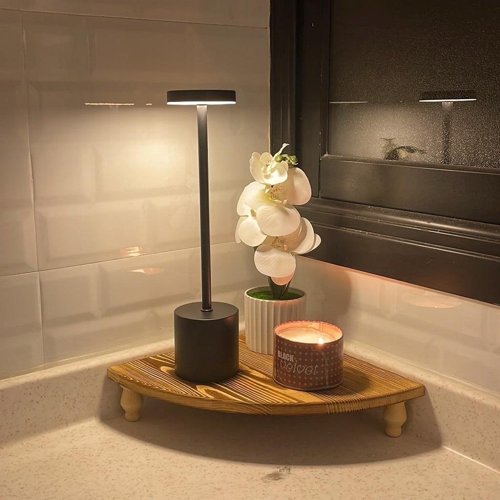 Wooden corner rack desktop ornaments tray fan-shaped partition base corner storage bracket rack