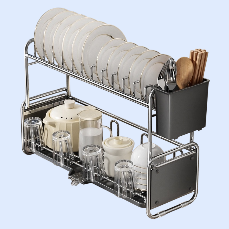 304 스테인리스 주방 싱크대 접시 및 수저 정리 건조대 S