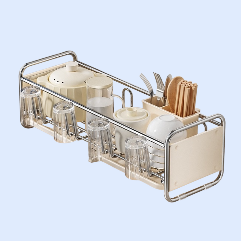 304 스테인리스 주방 싱크대 접시 및 수저 정리 건조대 S