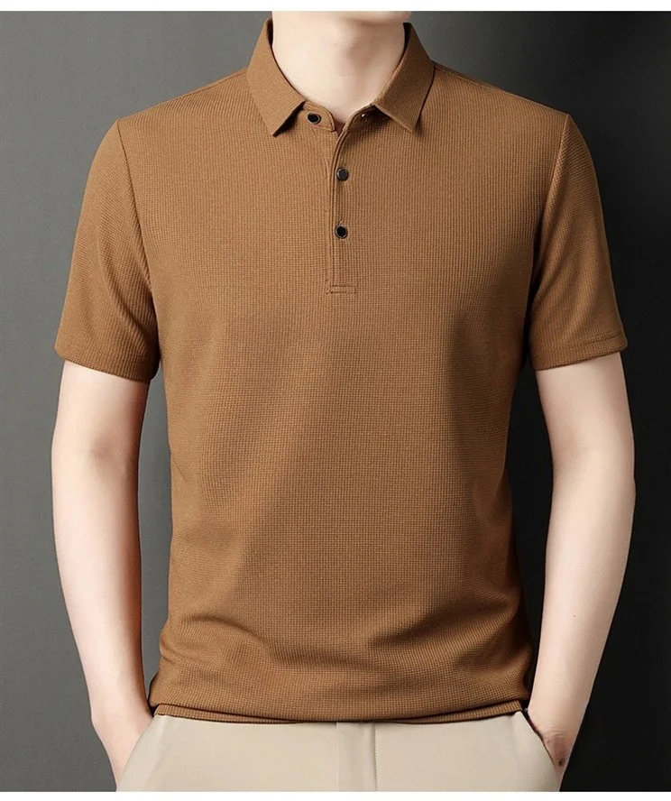 남성용 심플 카라티셔츠 패션