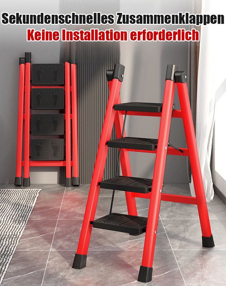 Multifunktionale Haushaltsleiter für Aufbewahrung