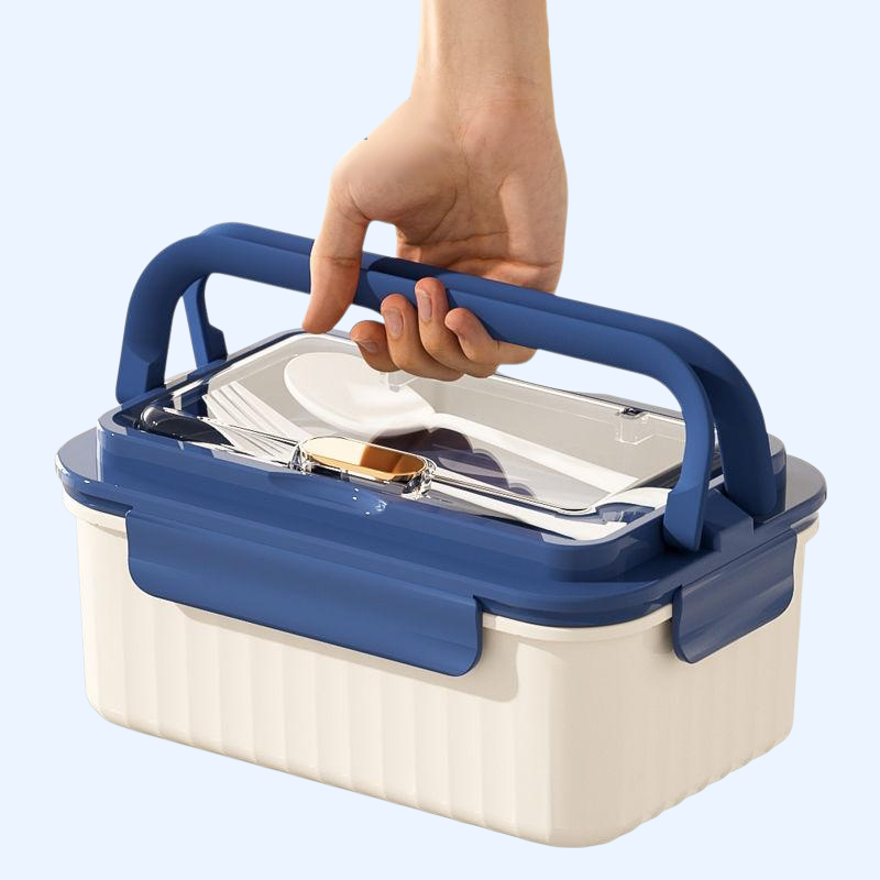 微波爐可加熱上班族分隔玻璃飯盒