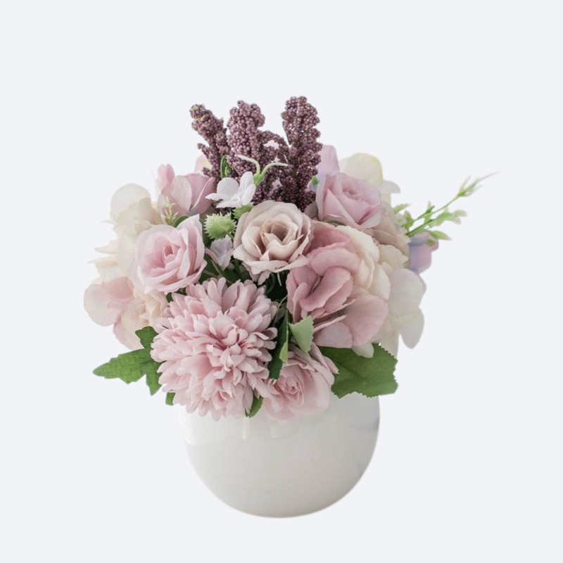 高品質の模倣花の家の置物