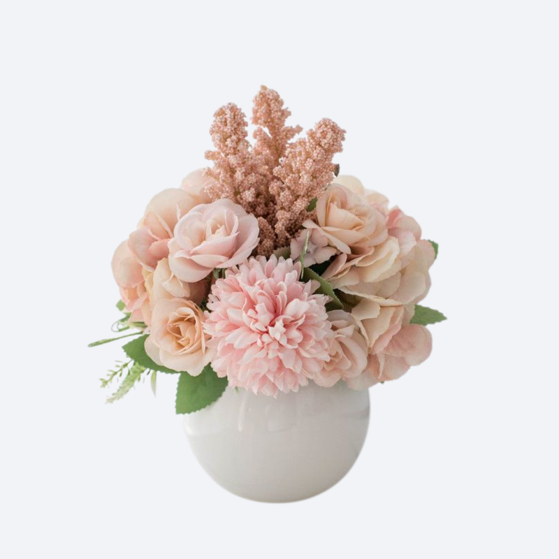 高品質の模倣花の家の置物