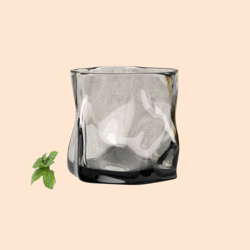 人間工学デザインの耐熱ガラスカップ