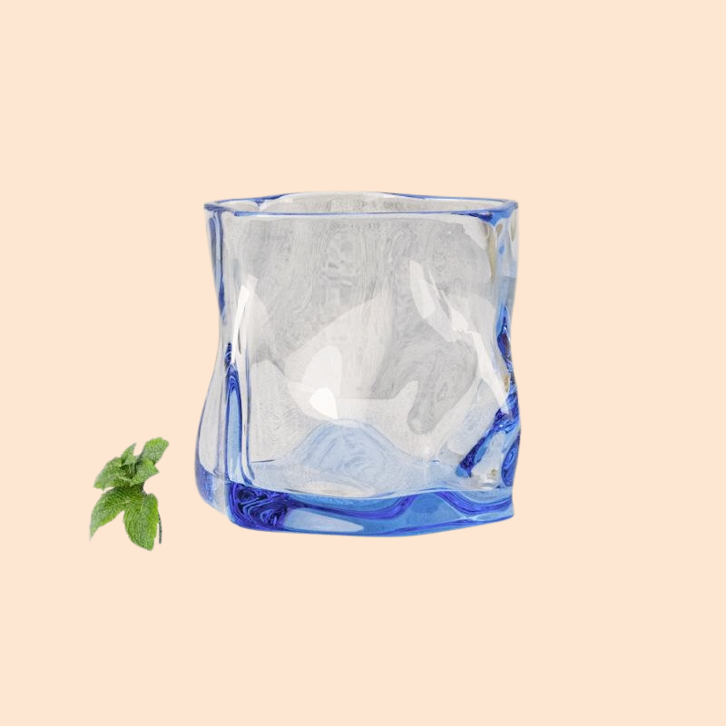 人間工学デザインの耐熱ガラスカップ