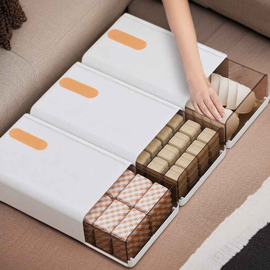 Household underwear and socks storage box