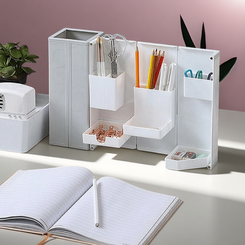 Multifunkční úložný box s magnetickým otevíráním a zavíráním