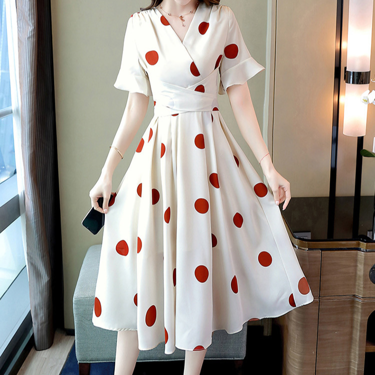 人気レディースファッションのカシュクールAラインワンピース