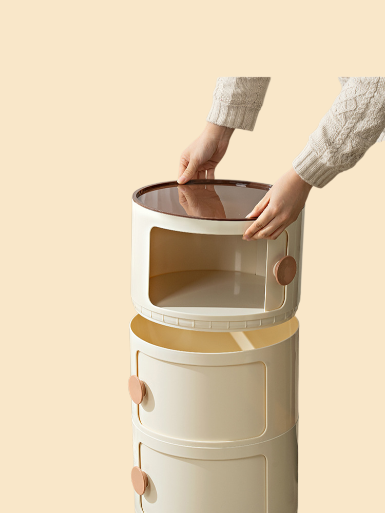 둥근 홈 심플 크리에이티브 침대 옆 탁자