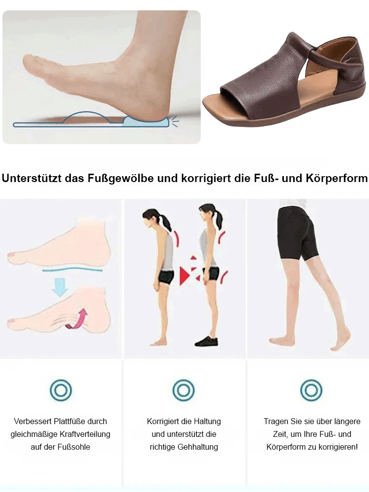 Handgefertigte Ledersandalen