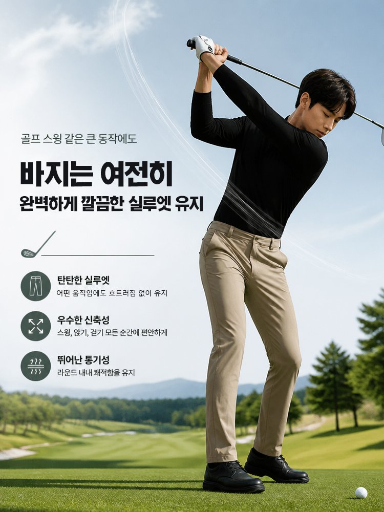 【누적 판매 150만+】 깔끔한 핏 · 세련된 실루엣 초경량 팬츠