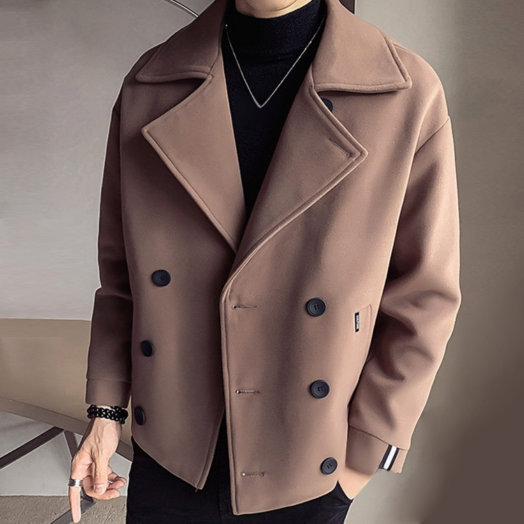 カシミヤ混ピーコート