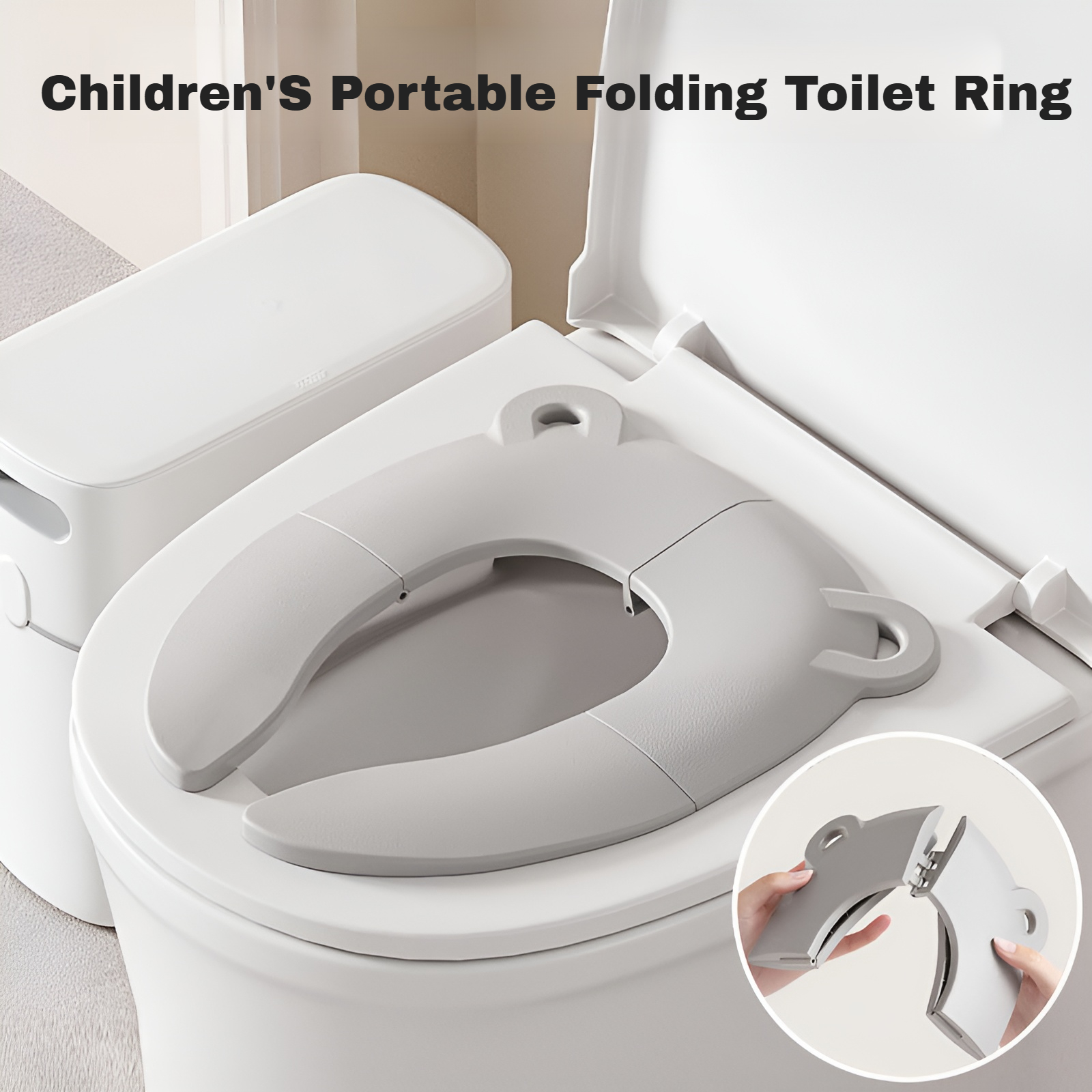 Children's toilet portable folding toilet seat outdoor hotel toilet seat baby toilet seat convenient