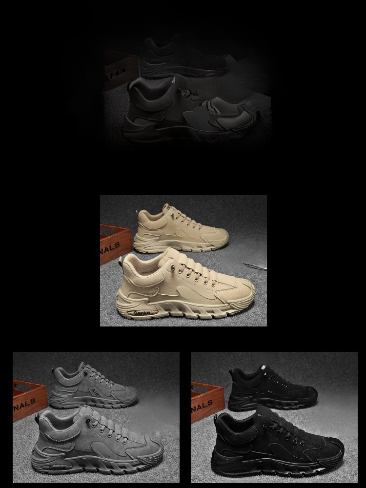 Men's Thick Sole Casual Work Shoes