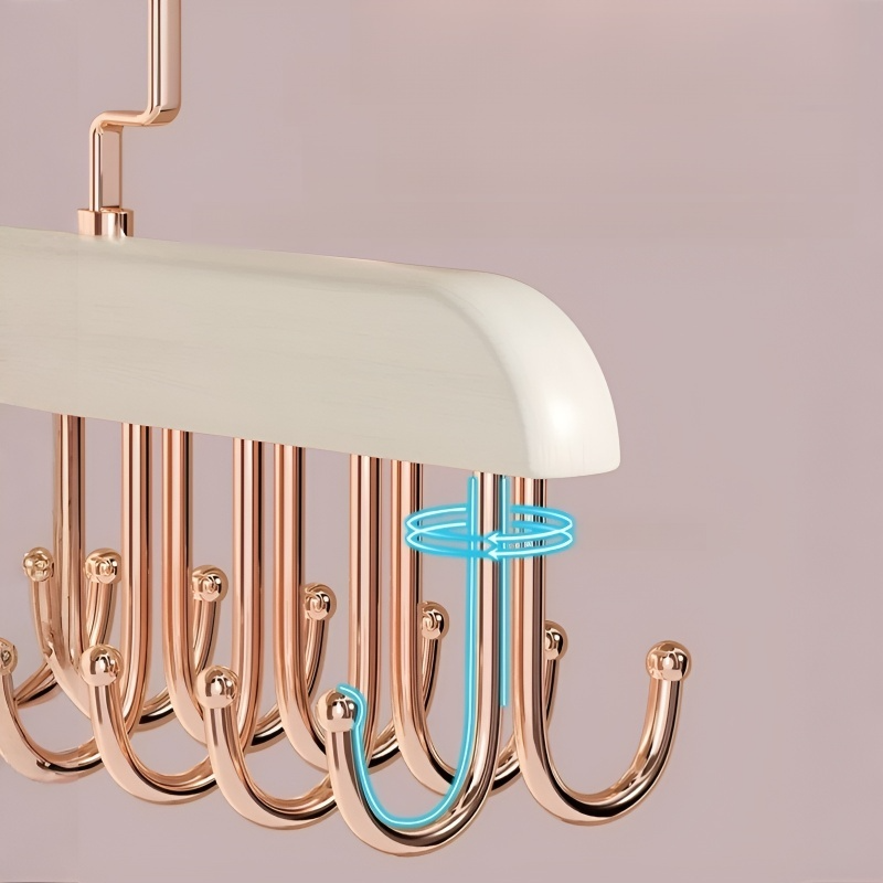 원목 슬립 행거 후크형 전용 옷 수납 선반 다용도 속옷 수납 선반