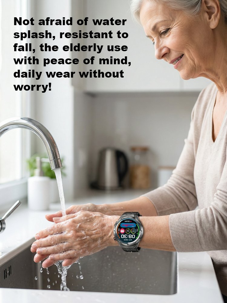 Smart Watch with All-day Blood Sugar & Heart Rate Monitoring, Bluetooth Calling, Fitness Tracker