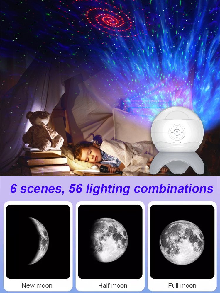 Smart Bluetooth Speaker Projector Starry Sky Lamp