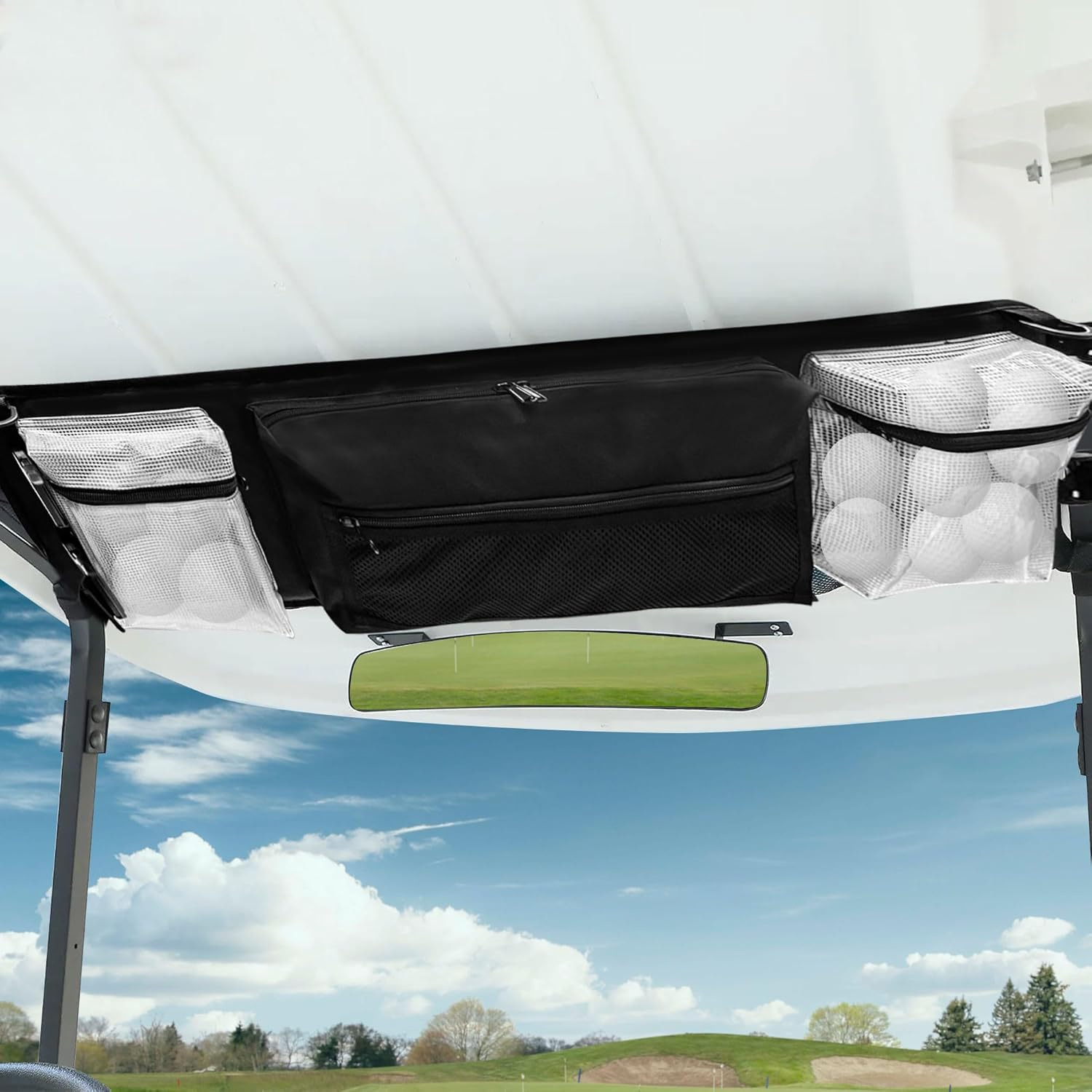 多機能ポケット付きゴルフカート吊り下げバッグ