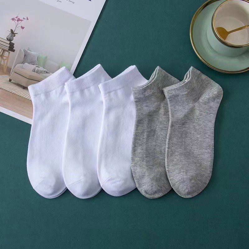 남자 순색 중간 스타킹 여름 짧은 양말 일회용 남자 양말 가을 겨울 양말 중간 스타킹 덧신 세트