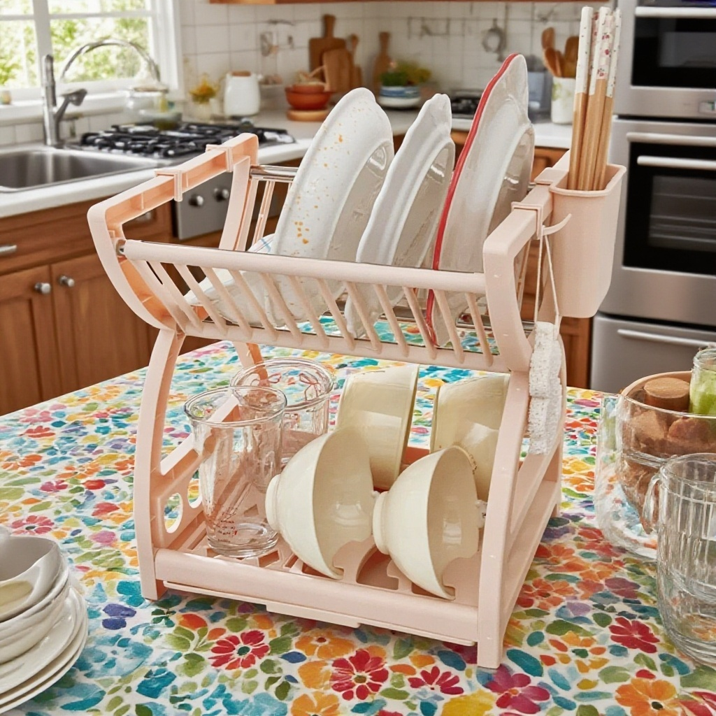 모던한 스타일의 주방 수납 선반